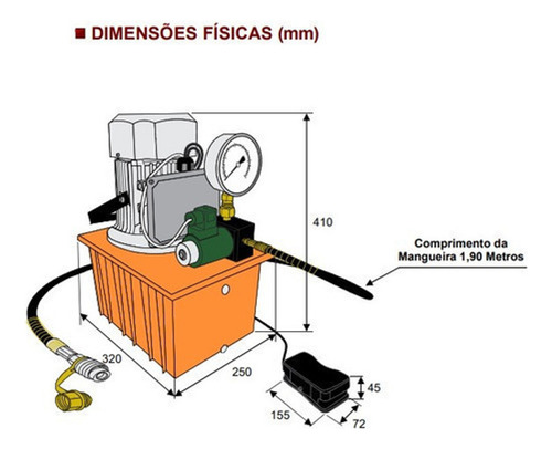 Bomba Elétrica Sibratec Zcb6-6 - Com Pedal Pneumático