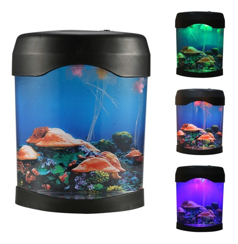 Lámpara De Medusas, Luz De Noche De Acuario, Multicolor Para