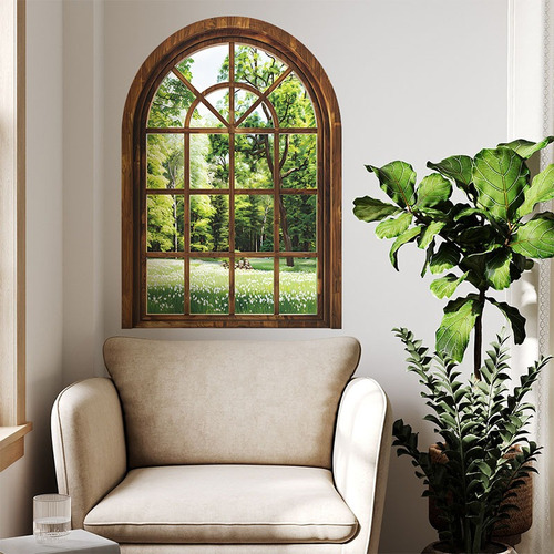 Adhesivo Mural De Pared De Pvc Con Plantas Verdes Para Venta