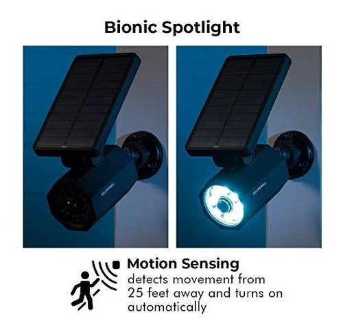 Imagen 3 de 3 de Bionic Spotlight - Lampara Solar Con Sensor De Movimiento
