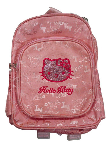 Mini Morral Hello Kitty Bolso Escolar 2 Compartimientos