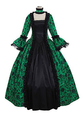 Vestido Gótico Medieval De Mujer Vestido Vintage De Encaje