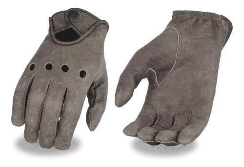 Guantes Para Motocicleta Milwaukee Leather, Talle Xl, Gris