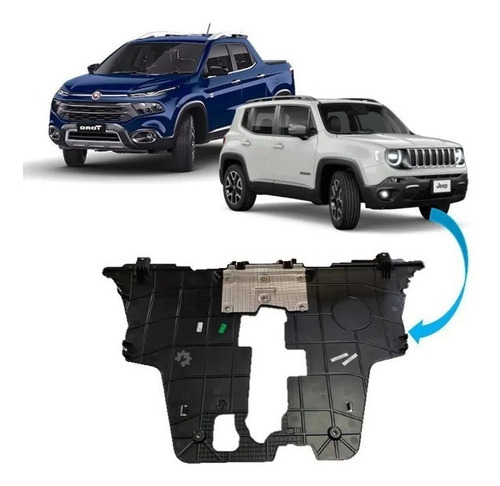 Imagem 5 de 7 de Protetor De Carter Jeep Renegade/toro