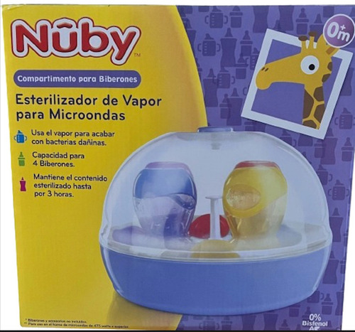 Esterilizador Para Microondas Nuby 4 Biberones