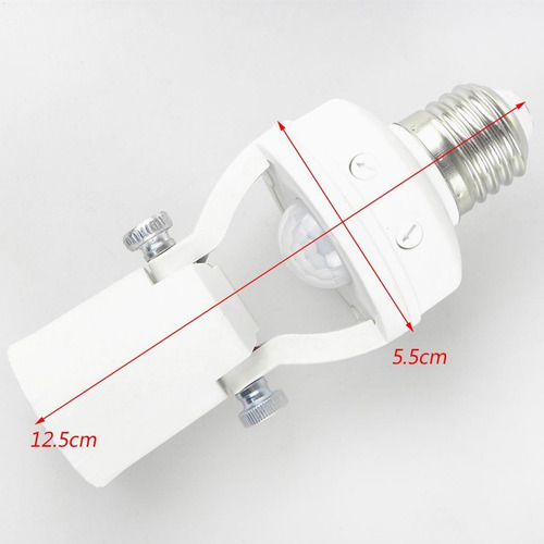 Soporte De Bombilla Tornillo Pir Interruptor Luz Infrarroja
