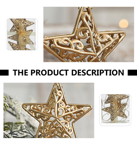 Colgante Creativo Con Forma De Estrella Dorada Con Temática