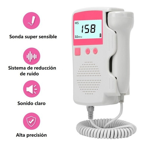 Doppler Fetal Ultrasonido Prenatal Cofoe Envío Inmediato