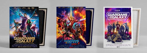 Cuadros Guardians Of The Galaxy Canvas 3 Unidades 45x30 Cm
