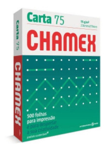 Papel para cartas, 21,6 x 27,9 cm, multiusos, 75 g, 500 hojas Chamex, color blanco