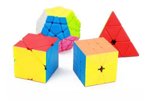 Cubo Rubik Pack 4 Cube Gift Box Jinzita-xiezhuan-wumofang