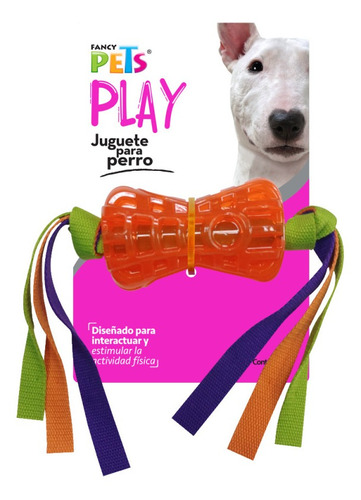 Juguete Masticable Hueso Cintas Colores Perro Fancy Pets