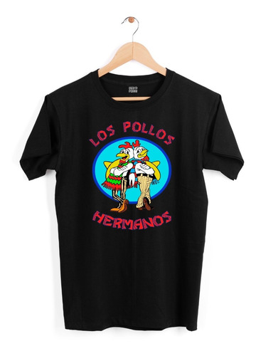 Playera Los Pollos Hermanos (breakin Bad) Gus Fring- Hombre 