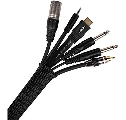 Audtek Electronics Vcw9 Negro Cable Wrap Con Gancho Y Lazo S