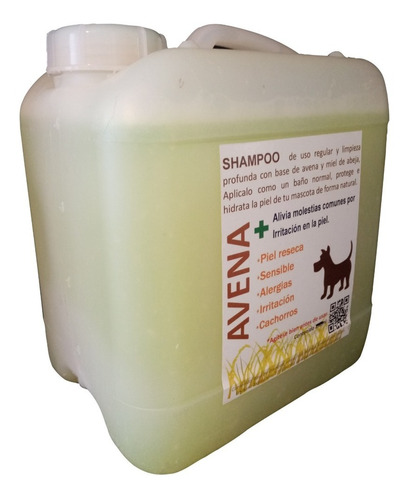 Shampoo De Avena Petsynatural 4 Garrafas 4lt