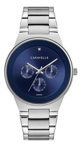 Caravelle Modern Multi-function Mens Watch, Stainless Steel