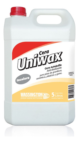 Cera Uniwax X 5 Lts Wassington Alto Transito