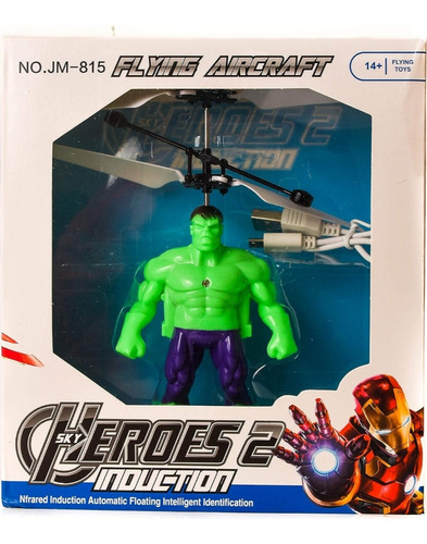 Muñecos Héroes Avengers Voladores Cargador Usb Juguete Niños