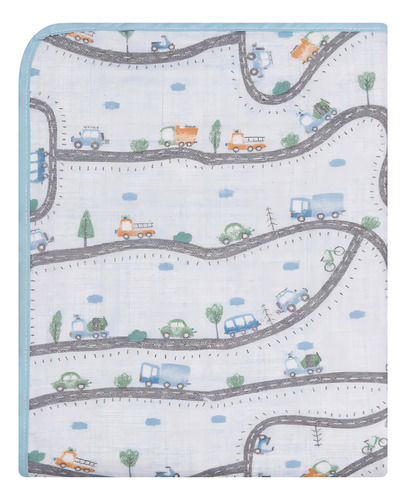 Cobertor Estampado Pista De Carros 1,10m × 90 Cm - Papi Mami