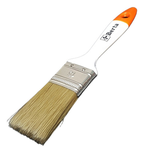 Pincel Cerda Sintética Blanca Nº15 - 3,8cm Línea Profesional Cerdas Beige