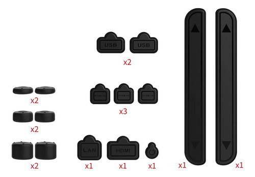 Dlsqkit 16 En 1 Para Switch2 Tapas Protectores Antipolvo