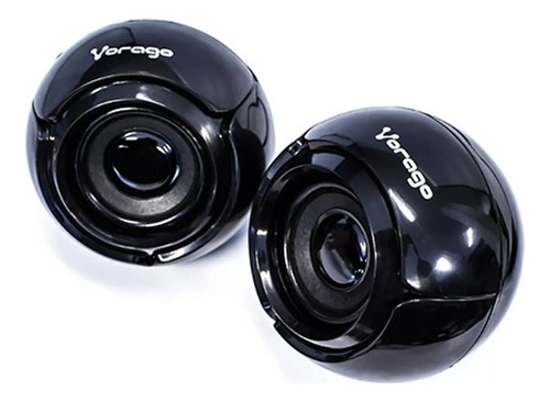 Bocinas Vorago Computadora Aux 3.5mm Usb Control De Volumen Negro