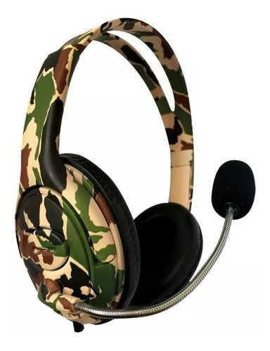 Auricular Gamer Netmak Battle Camuflado C Microfono Ps4 Xbox