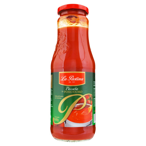 Imagem 1 de 1 de Molho de Tomate Passata La Pastina sem glúten 680 g