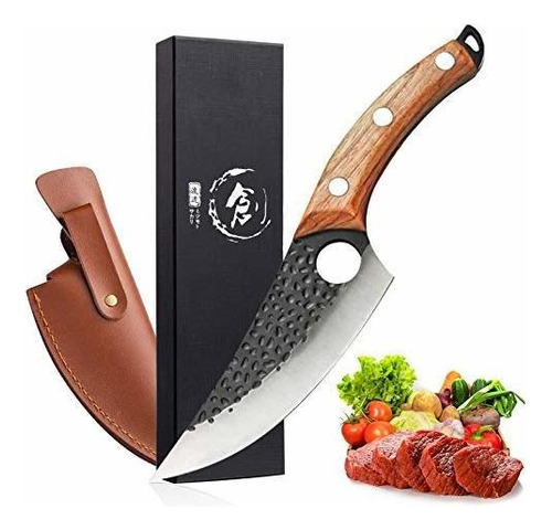 Cuchillo De Carne Forjado A Mano Cuchillo De Deshuesado