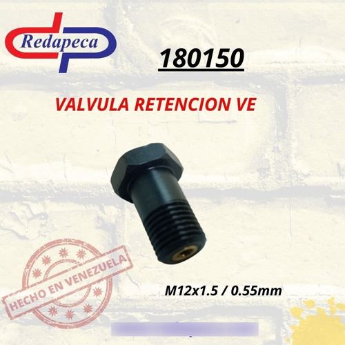 Valvula Retencion Para Bombas Ve 12mm / 0.55 Mm  180150