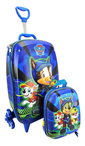 Mochila De Rodinha Patrulha Canina Lancheira Maxtoy 2993em21