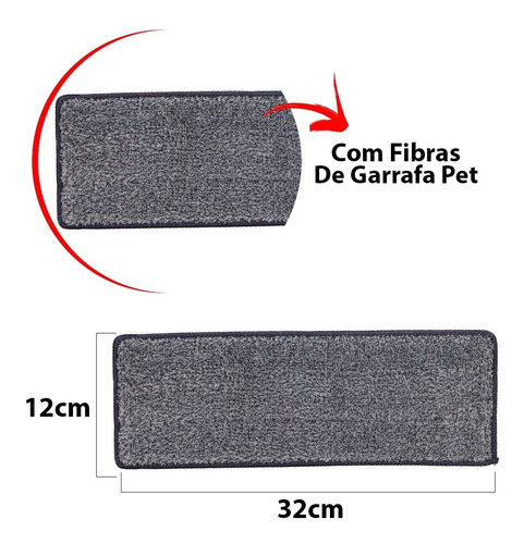 Imagem 5 de 6 de Refil P/ Flat Mop Com 2 Pecas Ud475