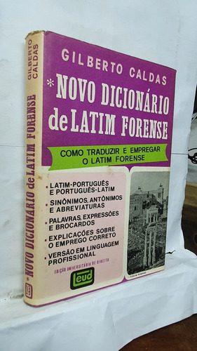 Livro Novo Dicionário De Latim Forense - Gilberto Caldas