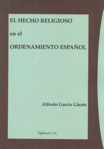 Libro Hecho Religioso En El Ordenamiento Español, El
