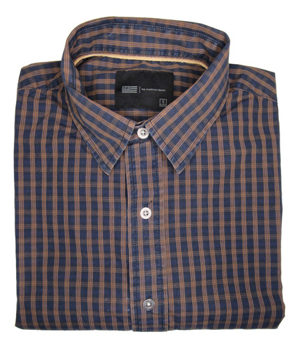 Camisa Ufo Cuadros Café Talla S (usada) / Rabstore