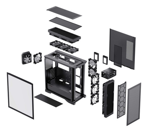 Gabinete Gamemax Full Tower Leader Preto 3-fan
