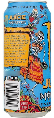 Energético Monster Juice Mango Loco Pack 6 Latas 473ml