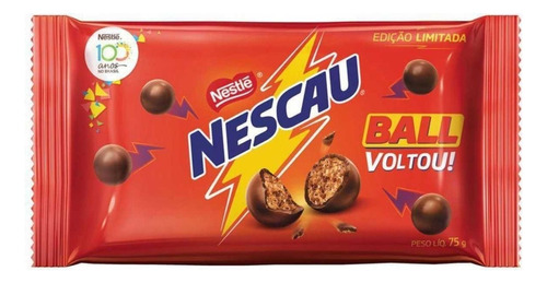 Chocolate ao Leite Nescau Ball Pacote 75g
