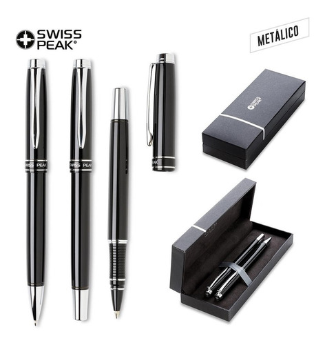 Set De Boligrafos Swisspeak Heritage Con Tinta Alemana 