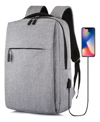 Mochila Masculina Escolar Para Notebook Com Entrada Usb