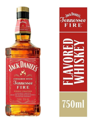 Imagen 1 de 1 de Whisky Jack Daniel's Fire The Icon botella 750 mL