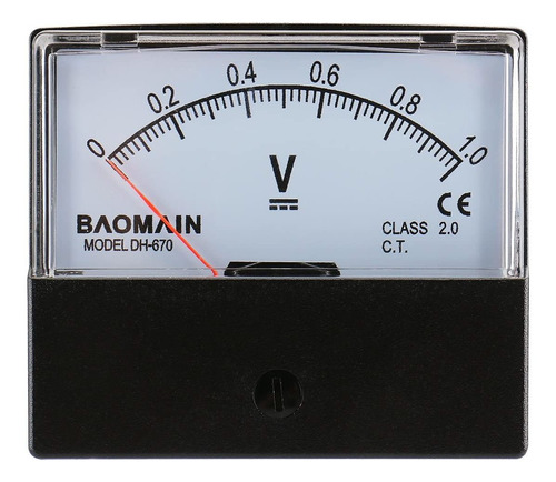 Baomain Voltmetro Dh-670dc 01v Rectangular Clase 2.5analog P