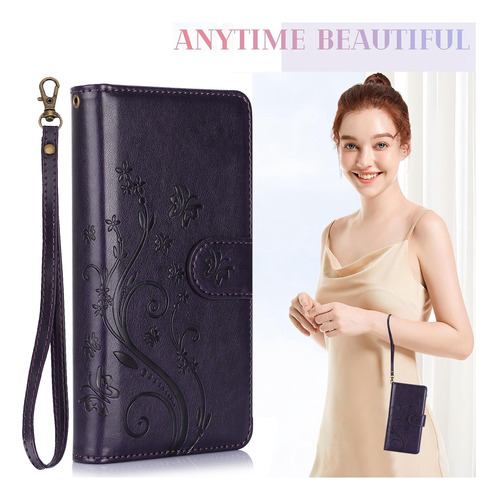 Funda De Piel Tipo Cartera Con Tapa Para Samsung Galaxy A56 A36 A26 A16 A06