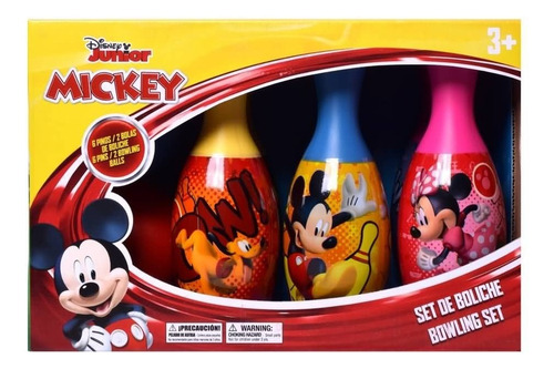 Juego De Bowling Mickey Mouse De Plástico Para Niños