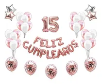 Comprar Combo Feliz Cumple  Globos Numeros, Confeti, Estrellas