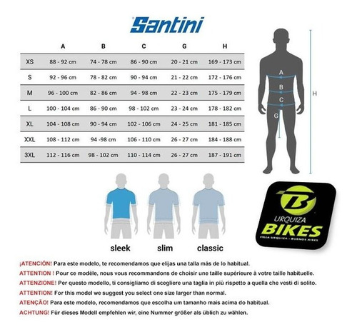 Imagen 6 de 7 de Calza Corta Tiradores Santini National Legacy Urquiza Bikes