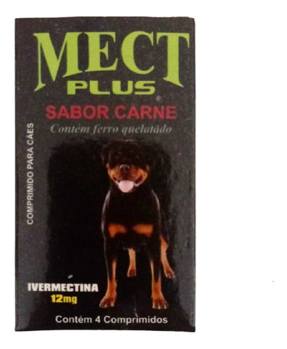 Mect Plus 12 Mg P/ Cães De 30 À 60 Kg Adultos Ou Filhotes