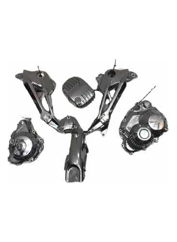 Kit Tampa Motor Bacalhau Peito Titan 160 Cromado
