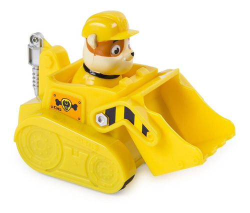 Paw Patrol - Patrulla Canina Vehículo Bulldozer 9cm - Rubble