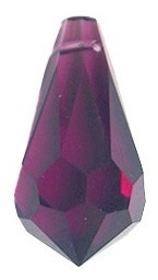 Cristal Swarovski Elements - Colgante Teardrop 22mm Amethyst